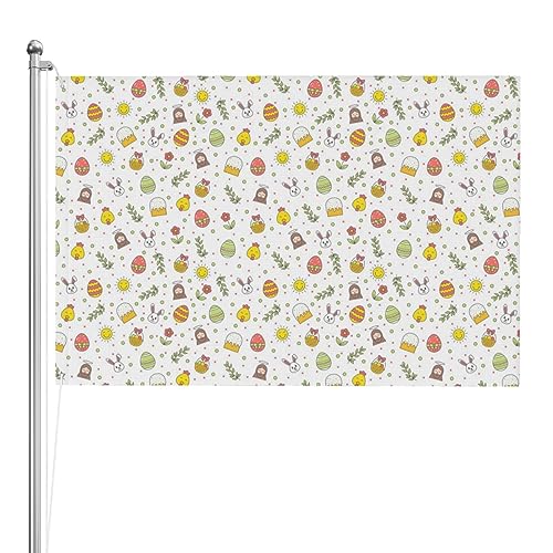 Drapeau mignon œuf animal pour décorer votre jardin et accueillir vos invités avec humour