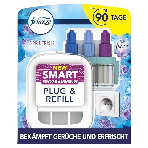 Febreze 3Volution Duftstecker (20 ml) Lenor Aprilfrisch Starterset Raumduft und Lufterfrischer