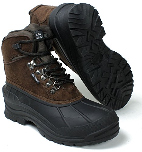Image of Men's Winter Snow Boots Shoes Waterproof Insulated Lace UP (D,M)