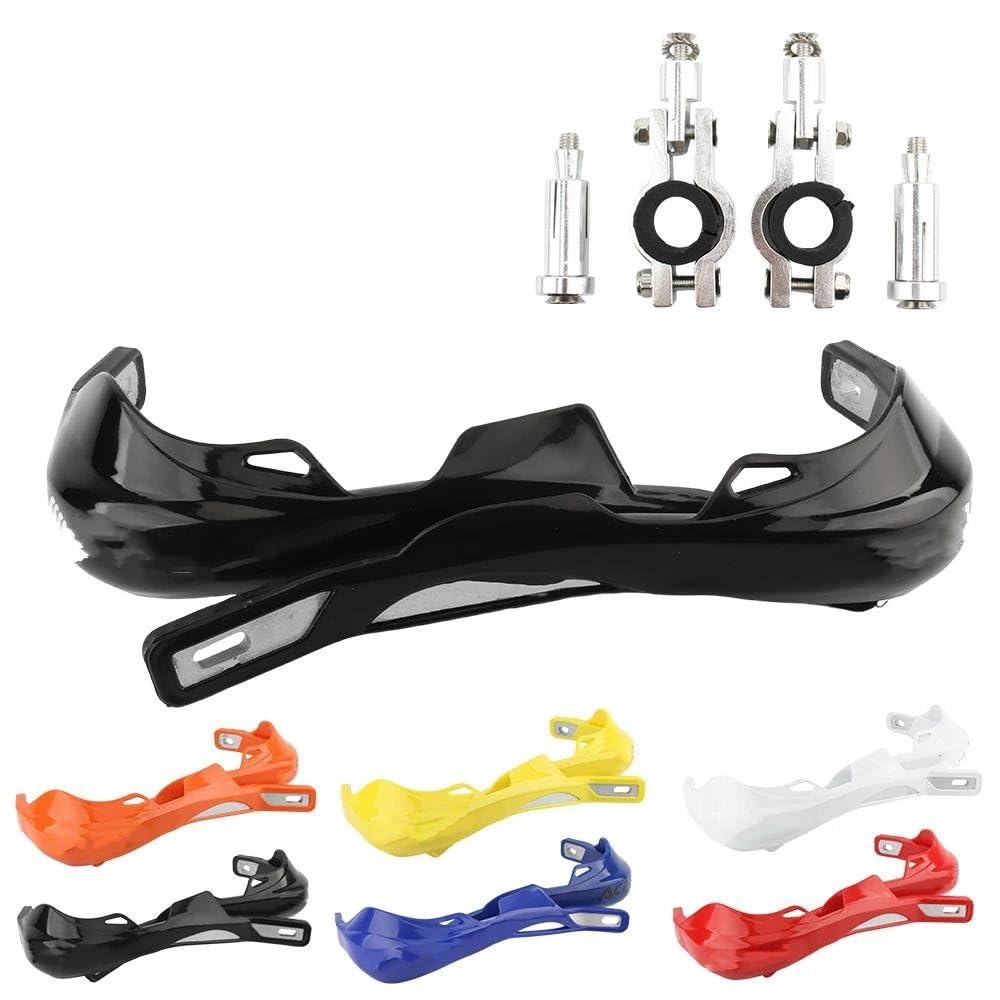 Protectores Manos Moto Protectores De Manos para Motocicleta De 22 Mm 28 Mm Protector De Manillar(22 28mm Black)