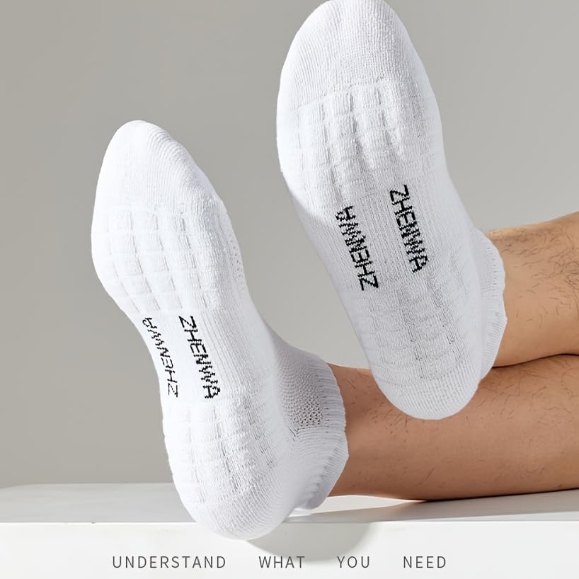 5 pairs of unisex socks,towel bottom casual ankle socks,breathable sports socks, wicking sweat,deodorizing spring2