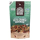 Picture of Second Nature Keto Crunch Smart Snack Mix, 4 oz Individual Snack Packs (Pack of 6) - Certified Keto Gluten Free Snack - No Sugar Added Dark Chocolate and Nut Trail Mix, Ideal for Travel Snacks