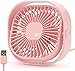 Ventilatore USB, Portatile Mini Ventilatore Silenzioso, Ventilatore da tavolo con 3 Velocità regolabili Ventilatori Piccolo con cavo per Scrivania, Auto,Casa Ufficio,Viaggiare (Grigio)