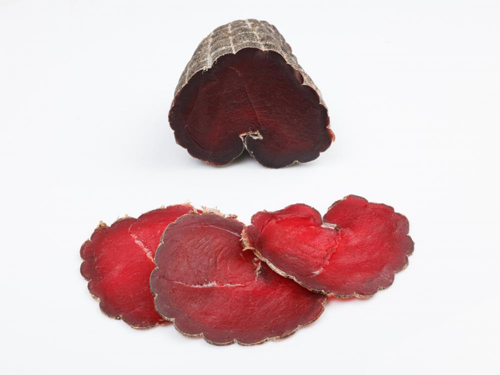 Cecina de Ciervo 400g Aprox | Embutido de Caza Gourmet Curado | Carne de Venado de Piezas Nobles | Alto en Proteína | Producto Artesanal Premium