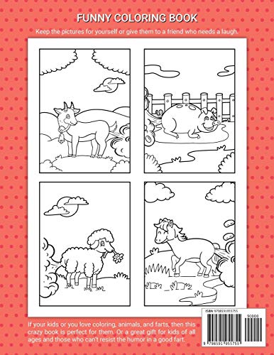 The Coloring Book Farting Animals For Kids: Gift for Anyone Who Can’t Resist the Humor of Cute Animals Farting image 4