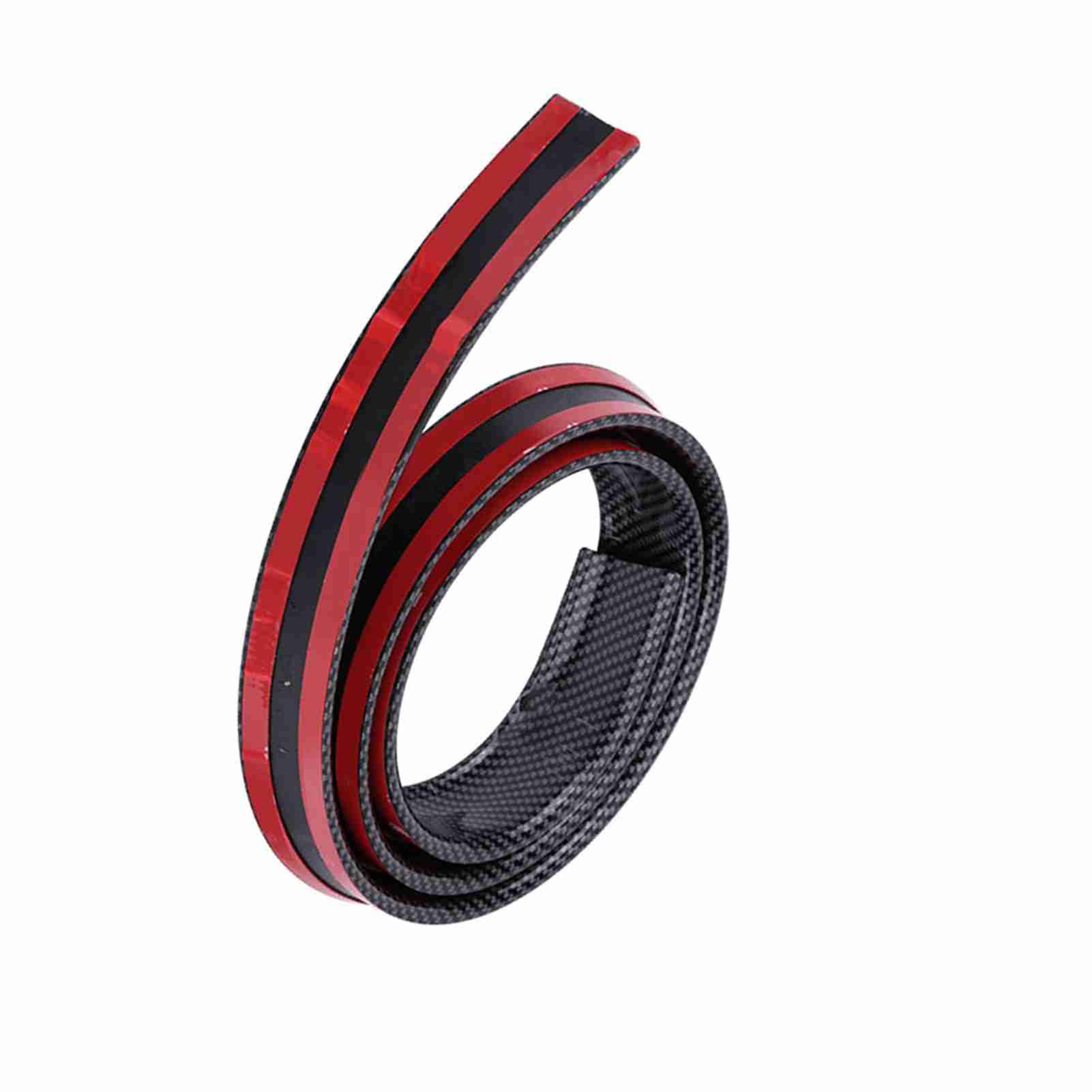 Akozon Lèvre d'aile de Becquet de Coffre de Toit Arrière en Caoutchouc Souple inspiré de la Fibre de Carbone de 1,5 M/4,9 Pieds pour Voitures et Camions - Ajustement Universel Flexible, (Black)