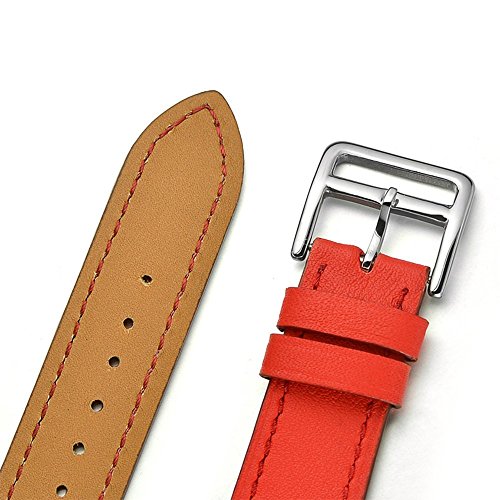 Firsteit Pulseira de couro de substituição compatível com Apple Watch 38 mm, 40 mm, 42 mm, 44 mm, pu