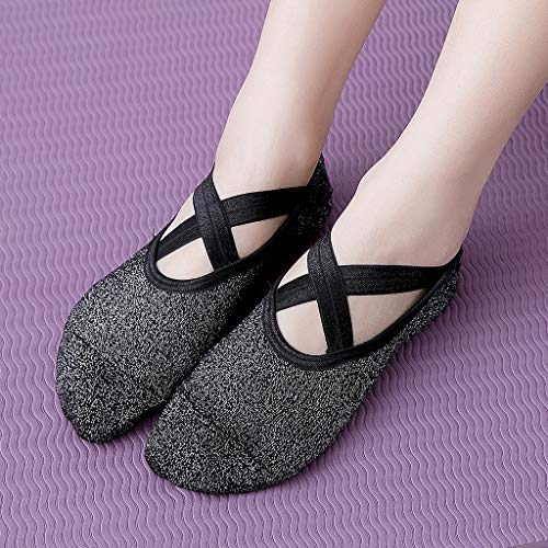 Meias femininas para ioga menolana antiderrapantes meias Barre Pilates Home Sock com alça antiderrap