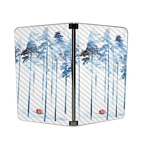 Image of MightySkins Carbon Fiber Skin for Microsoft Surface Duo - Sleeping in The Woods | Protective, Durable Textured Carbon Fiber Finish | Easy to Apply | Made in The USA