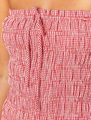 Just Quella Women's Strapless Bodycon Mini Dress4