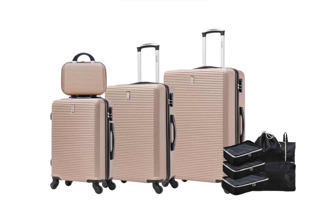 CELIMS - Set de Valises 4 Pièces avec Kit Organisateur...