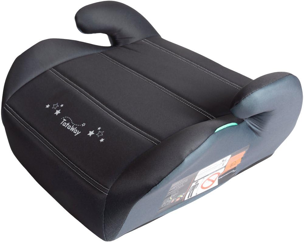 Alzabimbo Sao Black 125-150 Cm I-Size R129 | Seggiolino Auto Rialzo Bambini Nero E Grigio | Booster Auto Compatto Con Seduta Imbottita