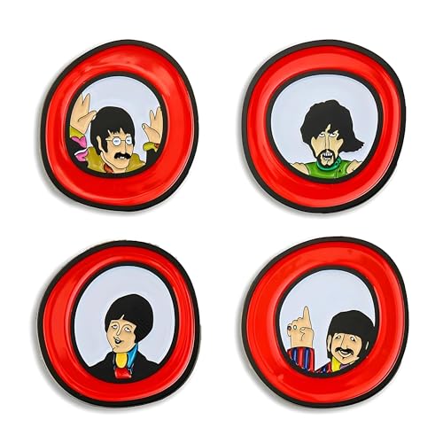 Hero Collector Eaglemoss The Beatles: Yellow Submarine Porthole Pin Badge Box Set | The Beatles Pin Badge Collection | Model Replica - Les Beatles, Paul McCartney, John Lennon, RIngo Starr, George Harrison Hero Collector Eaglemoss The Beatles: Yellow Submarine Porthole Pin Badge Box Set | The Beatles Pin Badge Collection | Model Replica