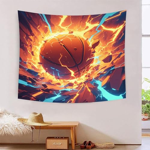 Tapisserie murale basket 3D pour deco chambre ado et salon