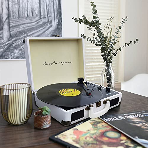 PRIXTON VC400 – Platine Vinyle Vintage – Tourne Disque Vinyle – Lecteur de Musique Via Bluetooth et USB – 2 Haut… - Les Beatles, Paul McCartney, John Lennon, RIngo Starr, George Harrison PRIXTON VC400 - Platine Vinyle Vintage - Tourne Disque Vinyle - Lecteur de Musique Via Bluetooth et USB - 2 Haut… – Image 5