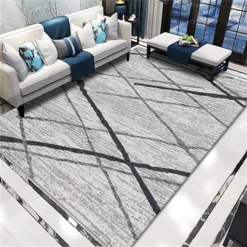 Tapis extérieur et entrée gris géométrique abstrait 70X140cm
