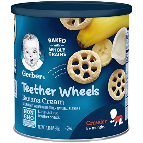 Gerber Teether Wheels, Banana Cream, 1.48 Ounce (Pack of 6) - //coolthings.us