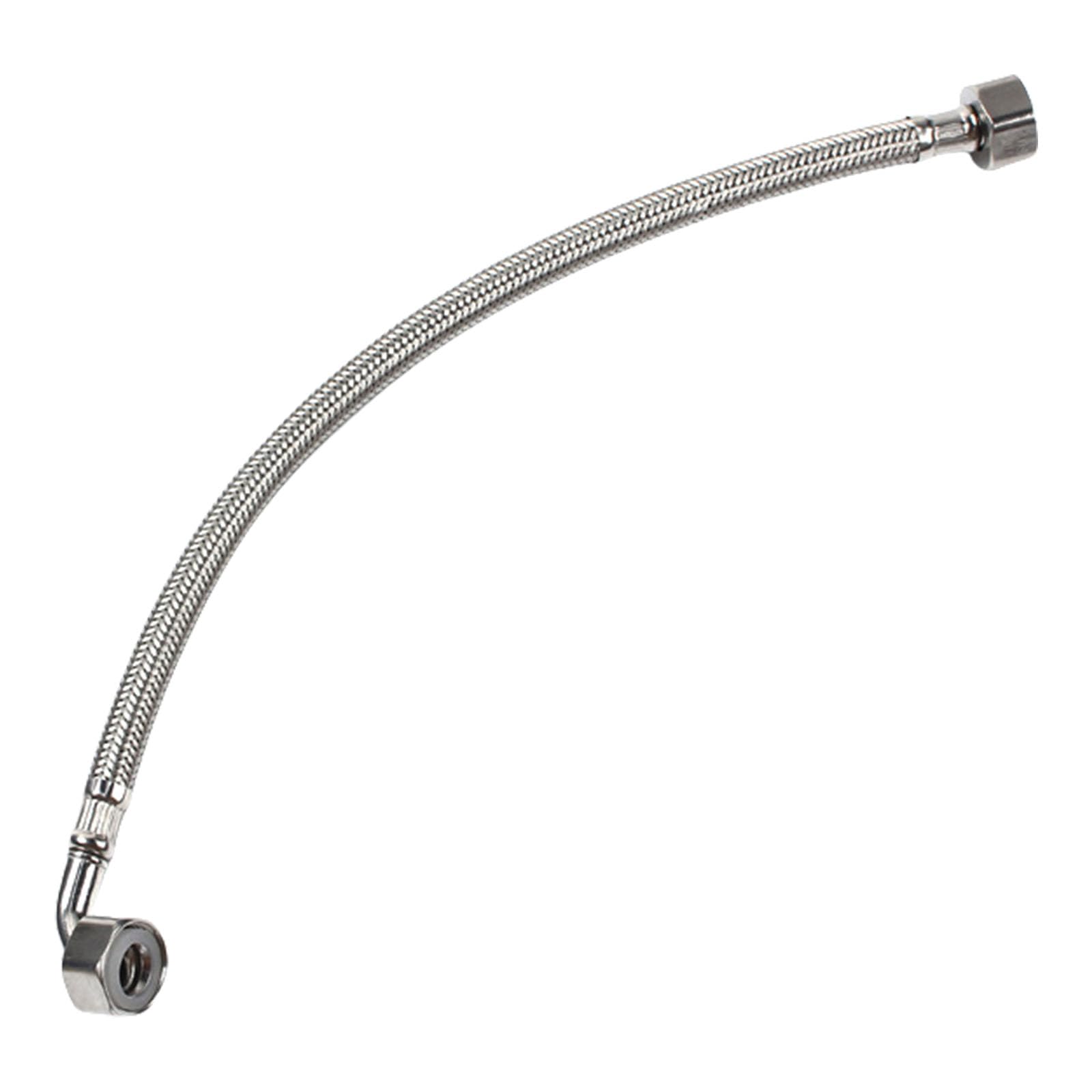 Msioytog Multicolor Dutys Elbow Flexible Pipe 304 Steel Construction 1 / 2Inch Water Connectors For Domestic Plumbing Elbow Steel Braided