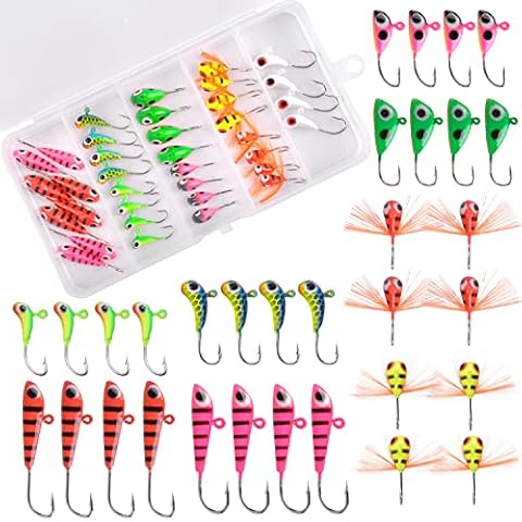 Eisangeln-Jigs-Set, Eis-Angelköder-Set, Eis-Angelausrüstung, Zander-Jigs Cover