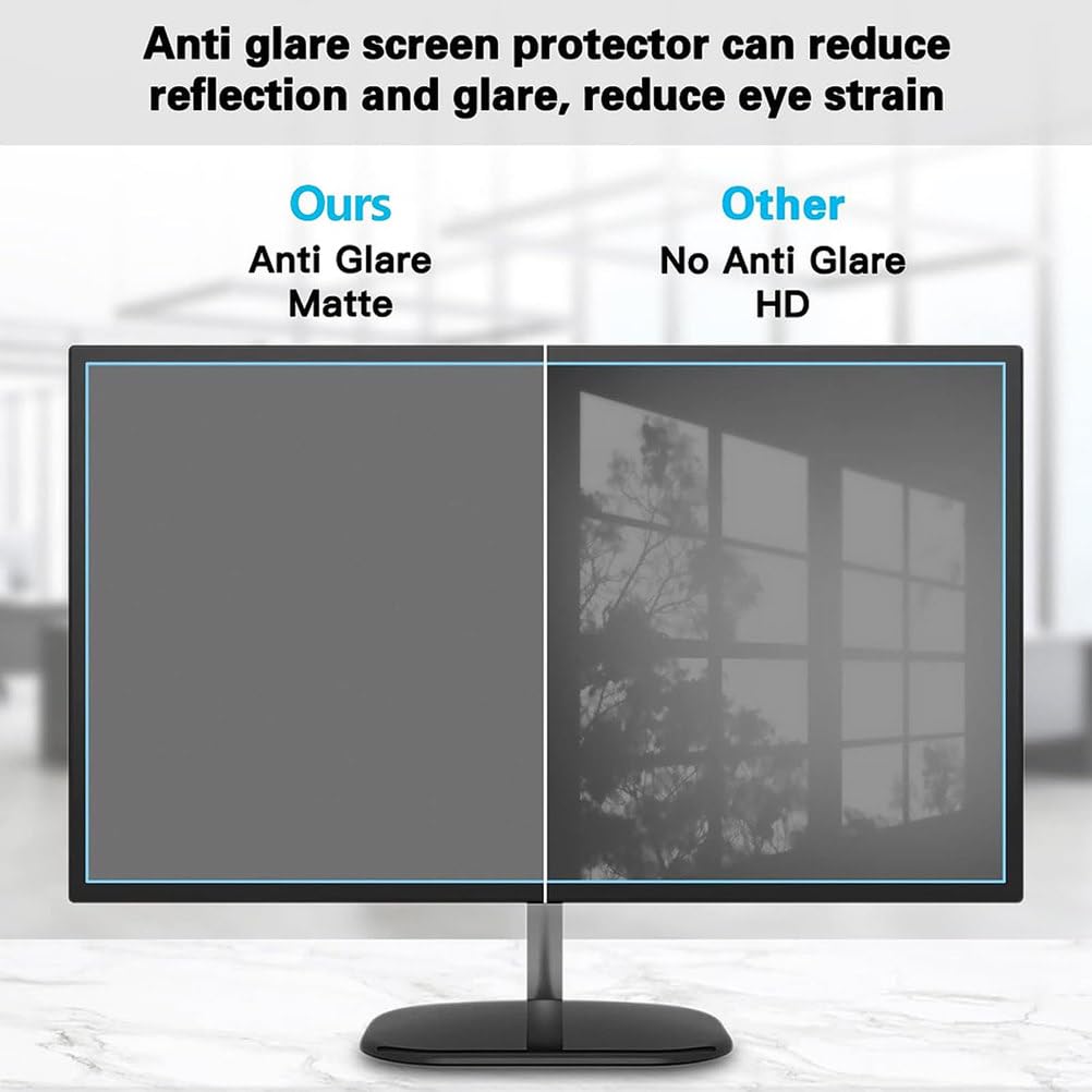 55Calowa Matowa Folia Ochronna Na Ekran TV, Współczynnik Antyodblasku do 90%, Ochrona Przed Niebieskim Światłem, do LCD, LED, OLED, QLED, HDTV 4K,55in1221x689mm
