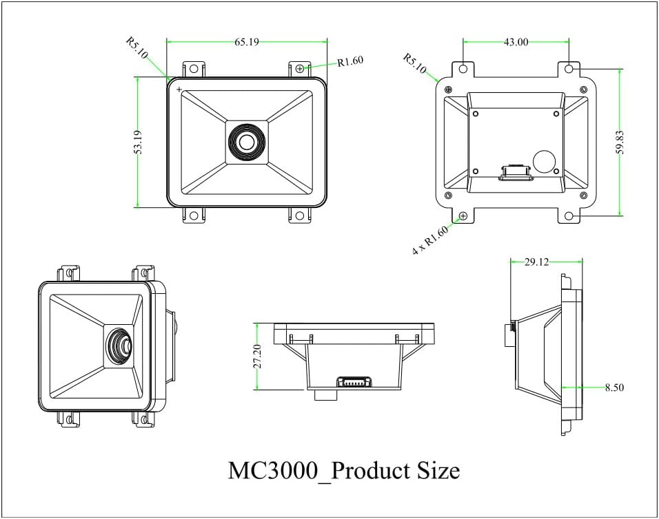 Embedded QR Code Scanning Module USB and UART Serial Port Barcode Scanner Identification Module Bar Code Reader for Access Control, Locker Scan Code Payment etc