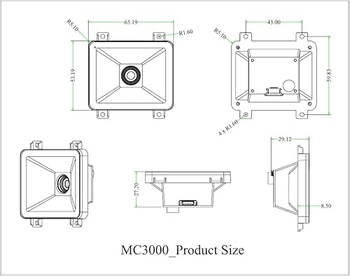 Miniatura 6 de Módulo de escaneo de código QR integrado USB y UART Puerto serie Escáner de código de barras Módulo de identificación Lector de códigos de barras