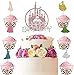 37PCS Principessa Cake Topper Compleanno Topper Torta Compleanno Principessa Cake Topper Decorazione Torta per Bambini Baby Shower Festa di Compleanno Festa in Famiglia Decorazione Torta Forniture