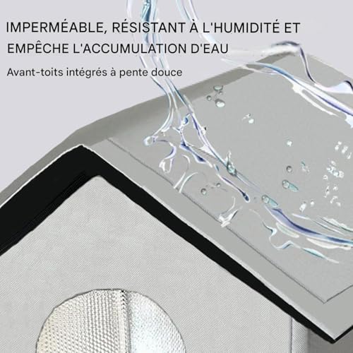 Panier pour chien de petite taille imperméable et chaud pour l'hiver - 5