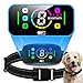 2025年 無駄吠え防止 首輪 小中大型犬専用首輪 無駄吠え防止グッズ 超軽量 超音波不使用 全自動AI式首輪 無駄吠え防止器具 犬しつけ IP67防水 USB充電式 8段階の感度調整+4つのモードセンサー日本語取扱説明書