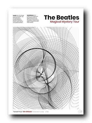 The Beatles – Magical Mystery Tour – Une affiche unique A3 en édition limitée par Elin Ohlsson - Les Beatles, Paul McCartney, John Lennon, RIngo Starr, George Harrison The Beatles – Magical Mystery Tour – Une affiche unique A3 en édition limitée par Elin Ohlsson – Image 3