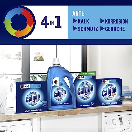 Calgon 4-in-1 Power Gel – Wirksam gegen Kalk, Schmutz, Gerüche und Korrosion – Schützender Wasserenthärter für die Waschmaschine – 1 x 2… – Ansicht 5