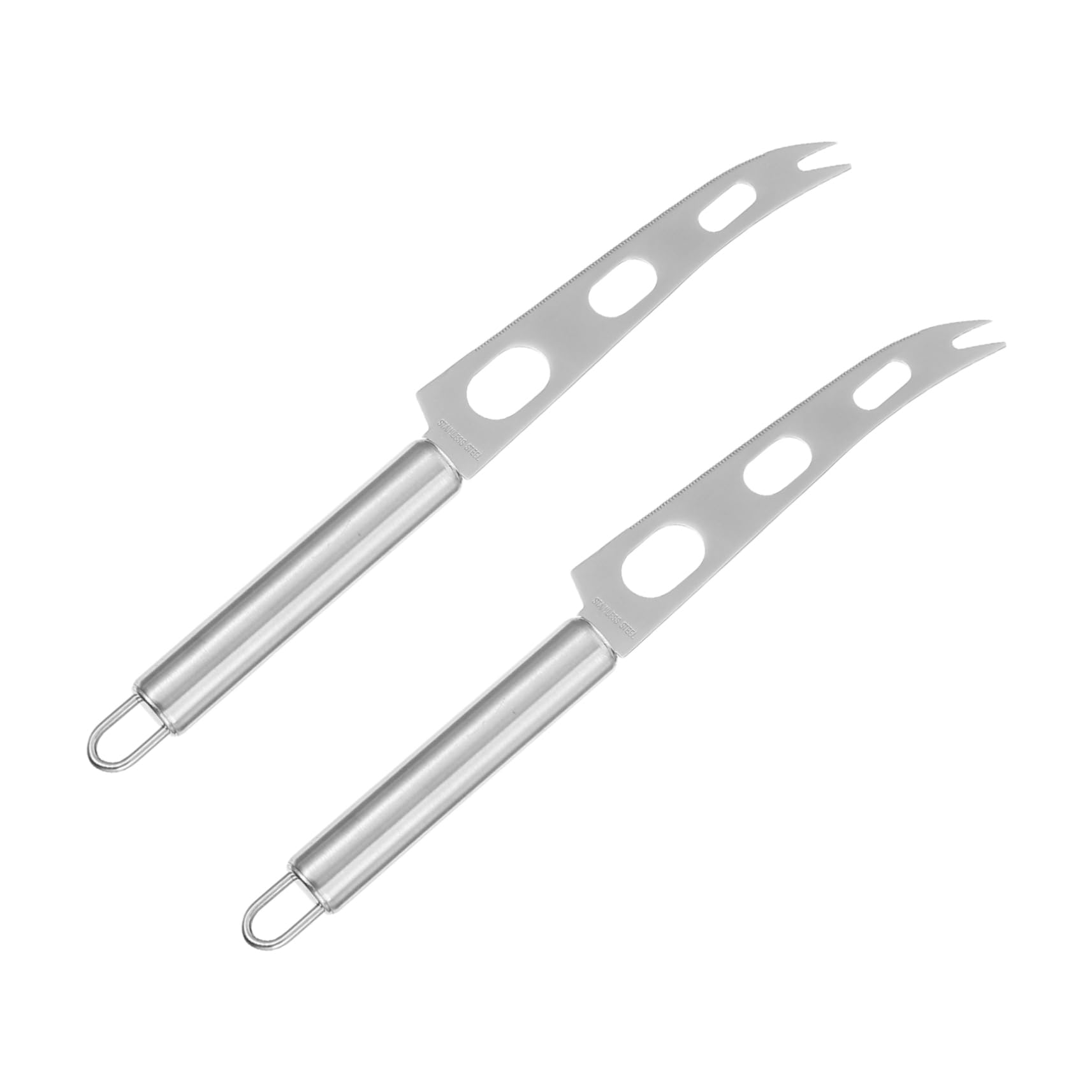 INOOMP 2pcs Stainless Steel Cheese and Butter Spatula Ergonomic Design for Easy Spreading for Baking and Entertaining for Cheese Pizza and Butter Use