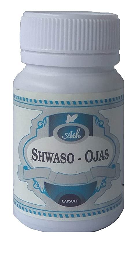 Ath Ayurdhamah Shwaso Ojas Capsules for Respiratory Issues (2 Month Pack) (B0B8J4SGBD) Amazon Price History, Amazon Price Tracker