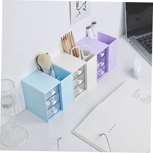 Miniatura 2 de VILLCASE 2 unids caja suministros de oficina accesorios para escritorio dulce papelería caja de almacenamiento lápiz lápiz almacenamiento