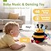 hahaland Baby Toy for 6 + 12 18 Months – Crawling Musical Dancing Bouncing Learning Bee Plush, Interactive Tummy Time Toy for 1 2 3 Year Old Boys Girls