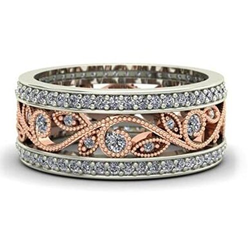 Preisvergleich Produktbild YXYP Modischer Ring, Diamanten, Hochzeitsring, Schmuck für Paare, luxuriöser, eleganter Ring, klassischer Ring, romantische Ringe