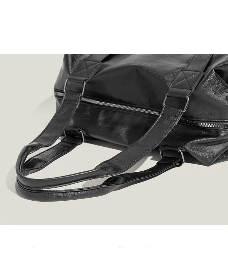 Women's PU Leather Tote Weekend Travel Bag Carry on Personal Item Shoulder Gym Overnight4