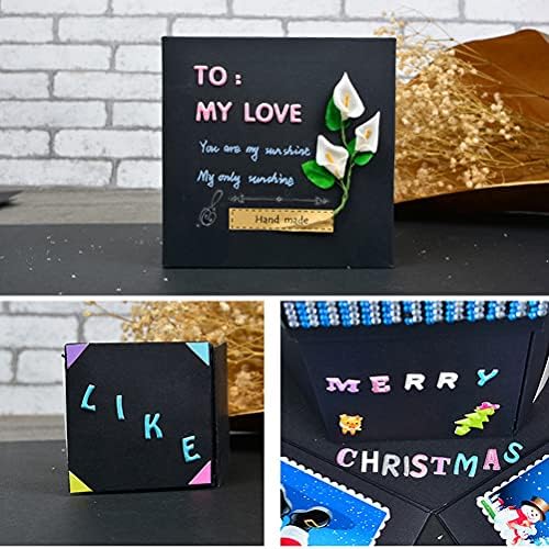 8 Sheets Letter Sticker for DIY Craft Gift, Glitter Alphabet Sticker 8 Colors Self Adhesive Letters Sticky Letter Scrapbook for Scrapbooking, Greeting Card Making