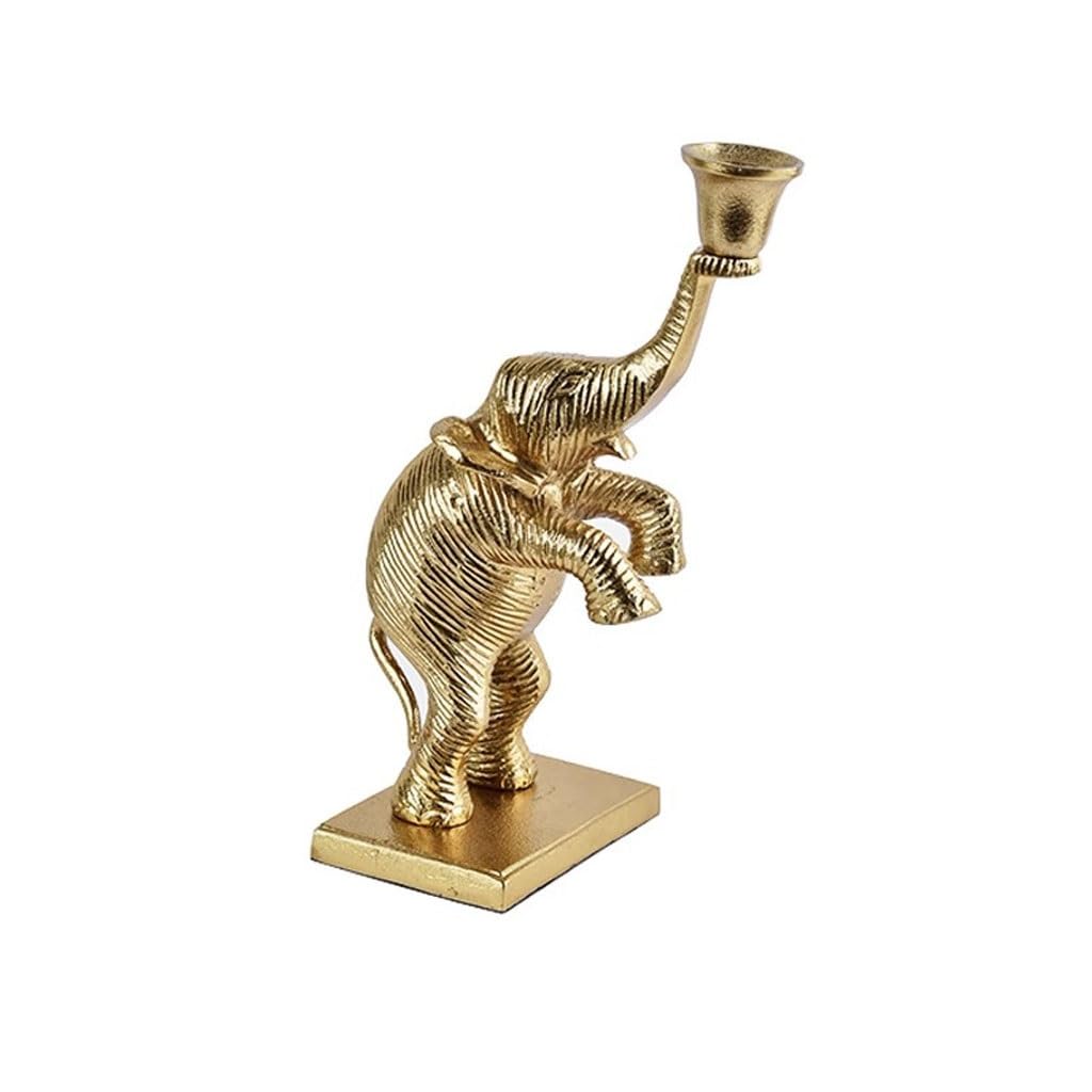 Candlesticks Holders Modern Aluminum Monkey Elephant Shape Golden Candlestick Ornaments Soft Decoration Candle Holders for Candlesticks