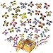 40 PCS Fliegende Schmetterlinge Magische, 20 Stile Farbe Spielzeug Schmetterlinge Magische mit Gummiband, Flying Butterfly Schmetterlinge Überraschung Geburtstag Hochzeit Geschenke Valentinstag Deko