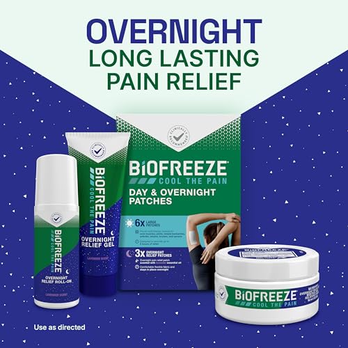 Biofreeze Overnight Roll On Pain Relief, Knee & Lower Back Pain Relief, Arthritis Pain Reliever, Neck Pain Relief, Cooling Joint Pain Relief, Lavender Scented Menthol Gel 2.5 Fl Oz - Thumbnail 7