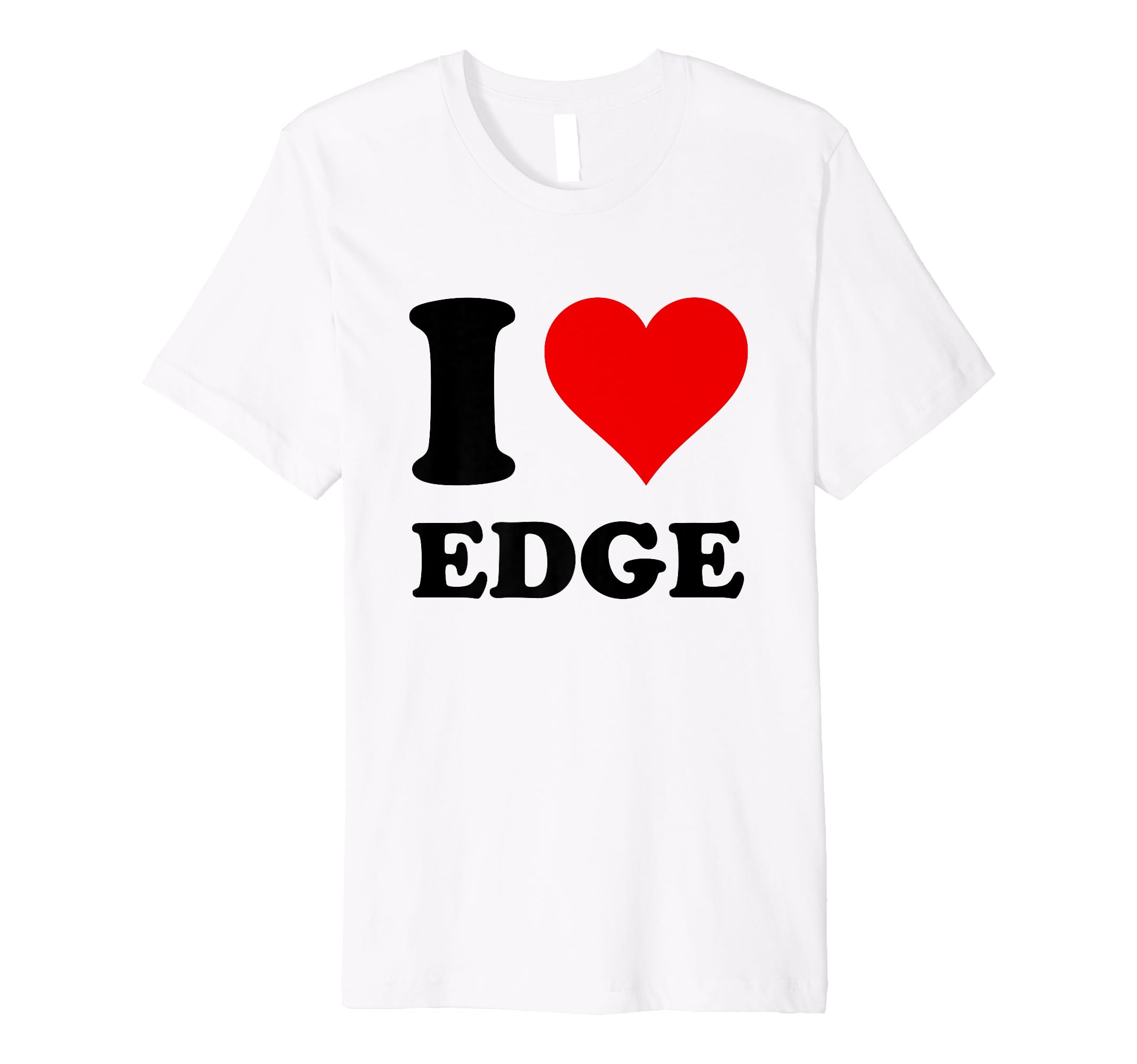 ACLENT アクレント Lace motif ilove logo tee Amazon.com: i love edge Premium T-Shirt : Clothing, Shoes