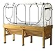 VegTrug Mittelgroßes Gewächshausgestell & Multiabdeckungs-Set, Weiß