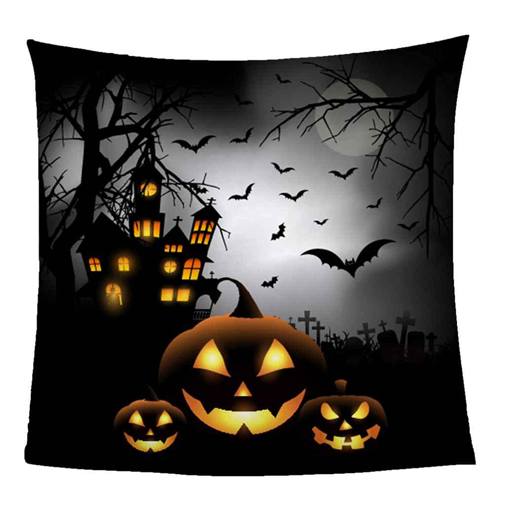 Couverture d'Halloween chauve-souris plaid flanelle pour vos soirées télé