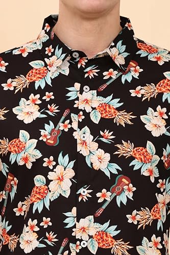 Image of Mens Printed Casual Shirts and Shorts Set Button Down Co-ord Set