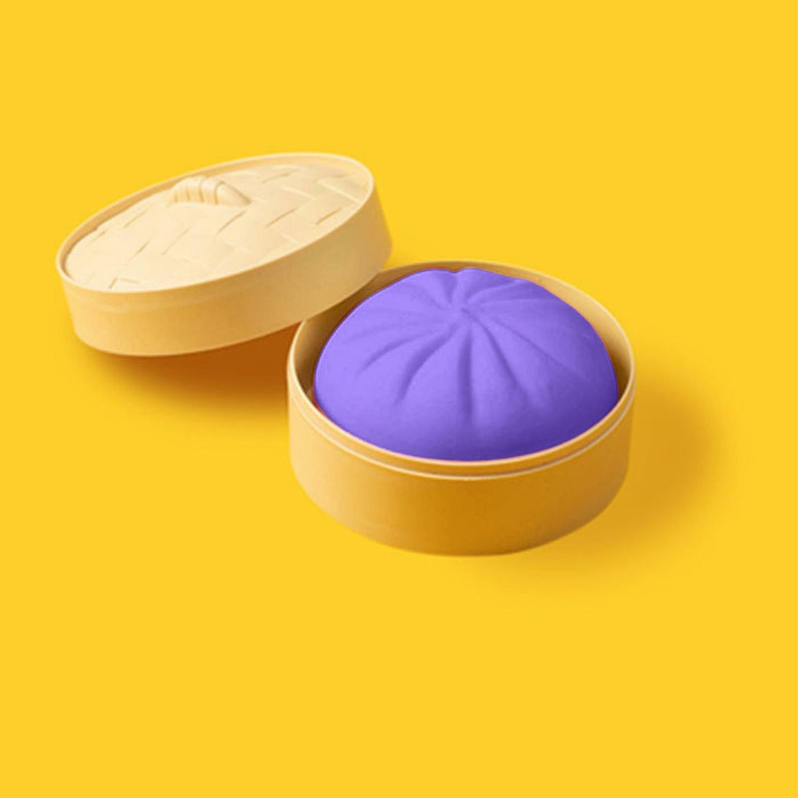 Bola De Masa Squishy Gigante – Juguete Sensorial Anti-Estrés Con Cesta De Vapor – Material Suave TPR – Ideal Para Niños Y Adultos – Regalo Relajante (Rosa)
