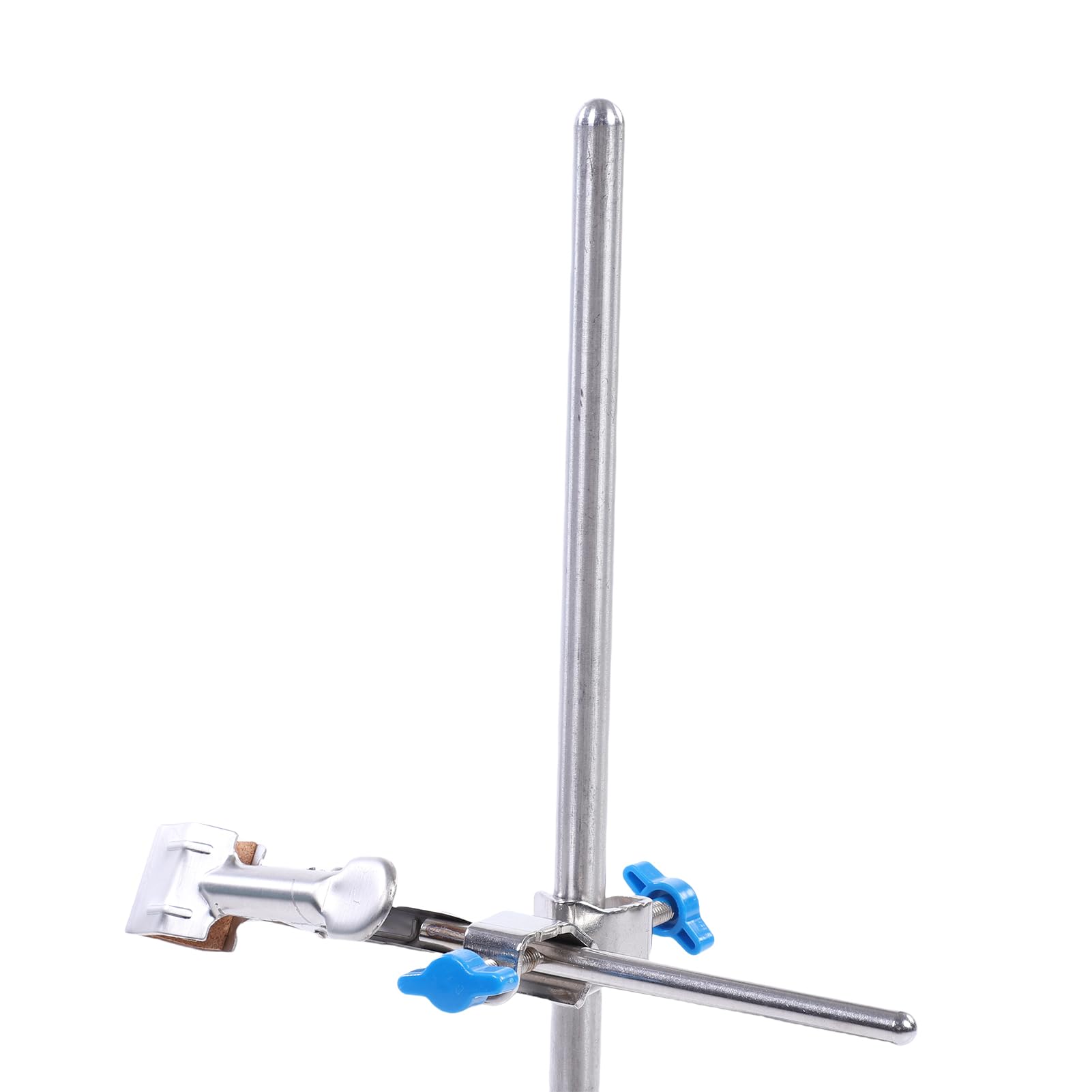 Garosa Juego de Soporte de Laboratorio de Acero Inoxidable con Abrazadera para Matraz y Abrazadera para Bureta para Apoyo en Experimentos de Calentamiento de Filtración