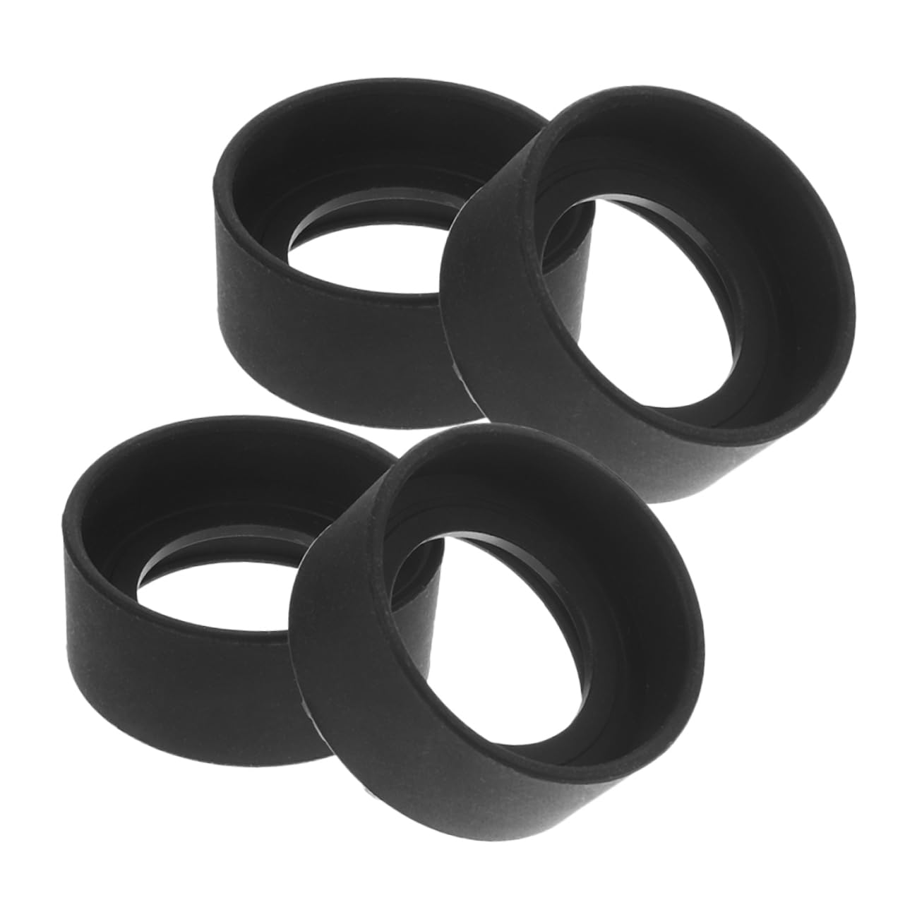 Angoily 4pcs Microscope Rubber Eyepieces Eye Guards Cups for Science Enthusiasts Lightweight Portable Rubber Eye Shields for Microscope Accessories
