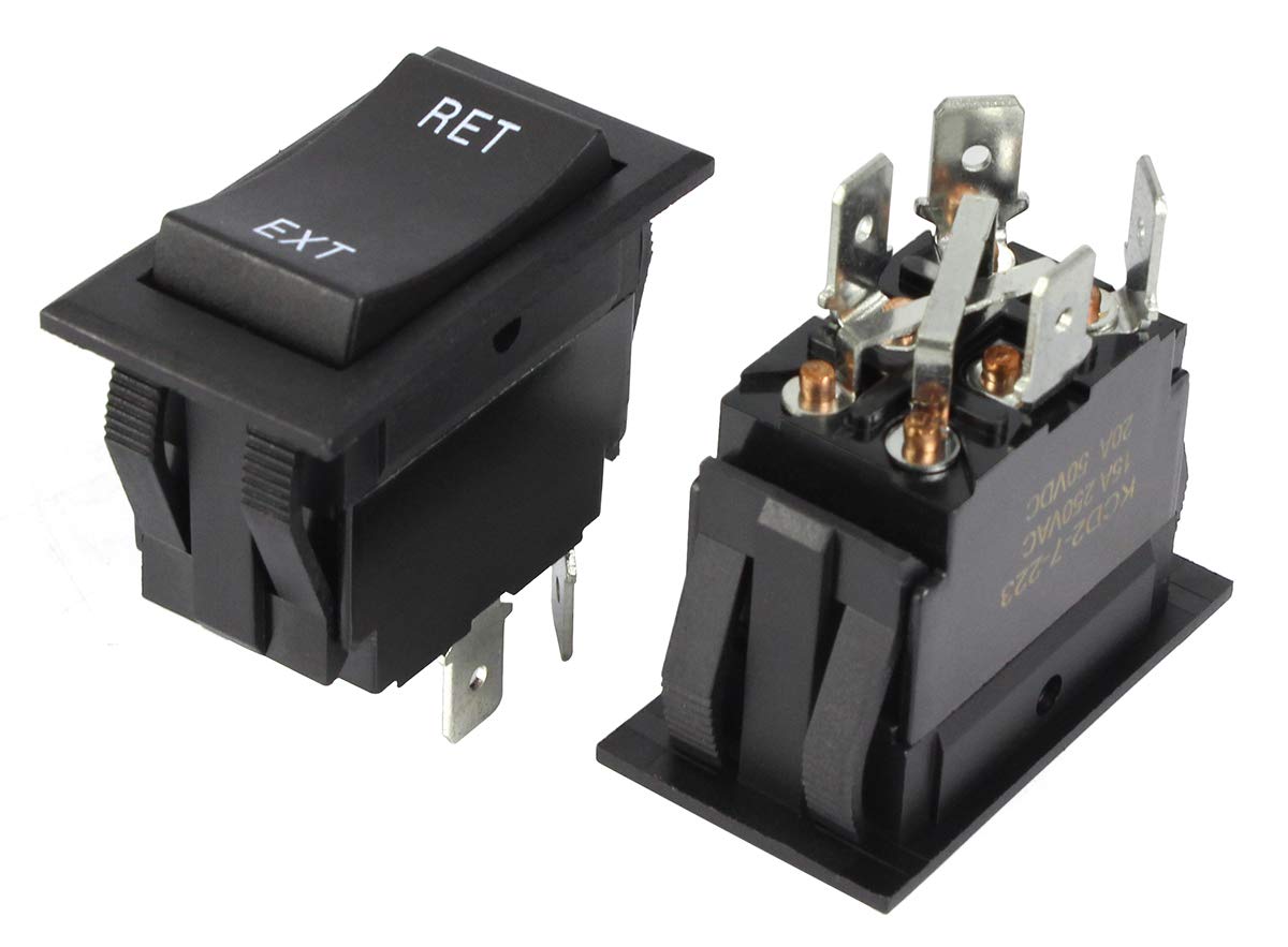 Buy DaierTek Reverse Polarity Toggle Rocker Switch 30 Amp 12V DC Motor