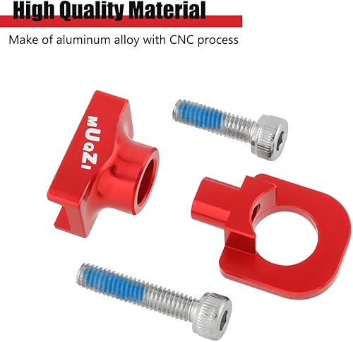 Miniatura 8 de Saipe 2 unids Tensor de cadena de bicicleta Ajustador de cadena de aleación de aluminio para BMX Fixie Bike Bicicleta de una sola velocidad, negro